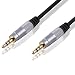Produktbild "BestPlug" 10 Meter High Quality Audio Stereo Kabel AUX IN OUT / 3,5mm Klinke Stecker auf 3,5mm Klinke Stecker vergoldet / Grau