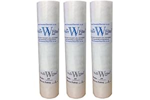 THE WATER FILTER MEN PP Osmose inverse Lot de 3 cartouches filtre à sédiments 5 microns Pour Osmose inverse, lances à eau et traitement de la dureté de l'eau de puits 25 cm