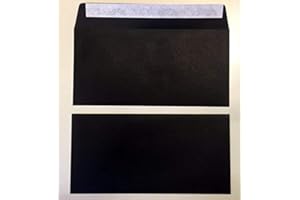 DERMEGADEAL umschlag-discount - sobres negros sin ventanilla para envíos especiales, invitaciones s& Co - 100 sobres con cierre autoadhesivo. Con unas dimensiones de 220x110 mm (DIN Largo)