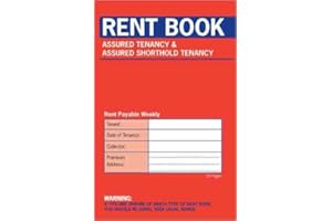 COUNTY STATIONERY Rent Book 16 Page Assured Tenancy & Assured Shorthold Tenanacy Book (C237)