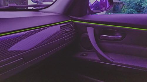 Ambient lighting EL strip light, neon light, 2 m, lime green