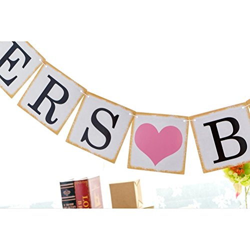 PIXNOR Girlanden Banner Girlande für Junggesellinnenabschied Dekoration Foto Prop – Cheers Bitches - 3