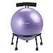 Produktbild Gaiam verstellbar passgenauer Balance Ball Chair, Stabilität Ball Schreibtisch Stuhl mit 55 cm Yoga Ball, Inflation Pumpe und Bewegung Guide für Zuhause oder Büro, Adjustable, violett