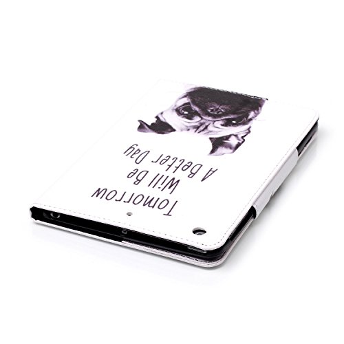 iPad Mini 1/2/3 Hülle, Deenor Bunt Painting und Stilvoll Brieftasche Tasche PU Leder Flip Protective Stand Tasche Schutzhülle Hülle für Apple iPad Mini 1/2/3 Generation.[Dog] - 5