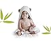 Produktbild Luxus Kapuzen Baby Handtuch & Waschlappen von BamBubu - Hooded Baby Towel aus organischem Bambus gefertigt Antibakteriell & hypoallergen Extra weich | Baby Geschenkset für Kleinkinder & Kleinkinder Größe 75cm x 75cm - 400gsm