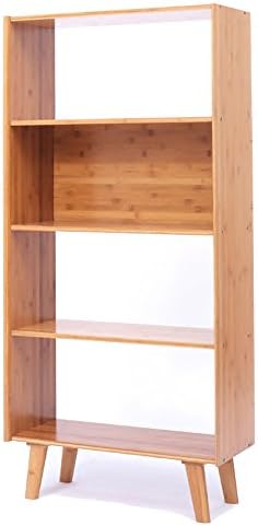 XIAOXIAO Bookshelf Multifunction Floorstanding 4 Layers Lockers Easy to move