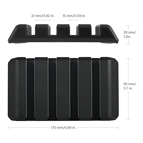 EasyAcc Universal Multifunktionsständer für iPhone 6 6S 6S plus, iPad Mini 3, Samsung Galaxy S7 S7 Edge S6 Edge S5 S6, Smartphones und Tablets – Farbe: Schwarz - 3