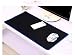 Produktbild Schreibtischunterlage 1 PC Home Office Portable Gummi Erweiterte Gaming Große Tastatur Mauspad (Schwarz + Blau Krempe) Mauspad