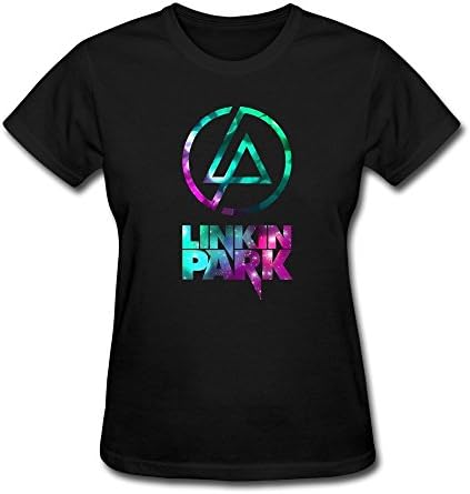 Rock Band Linkin Park Logo Lady Custom Short Sleeve T Shirts 100% Cotton