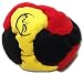 Produktbild Profi Footbag 6 Paneelen (Schwarz/Rot/Gelb) Pro Freestyle Footbag! Hacky Sack für Anfänger und Profis, ideal für Stände, Fänge, Verzögerungen u. Tritte!
