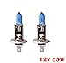 Price comparison product image C63® Pair of H1 Bulbs 12v 55w Premium Halogen Headlight Bulbs. White Plasma Xenon HID Effect