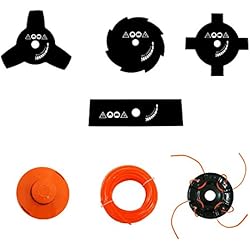 Todeco - Outil de Jardinage Multifonction, Outils à Essence - Cylindrée: 52 cm³ - Fonctions: Coupe-herbe - Orange, 10 en 1