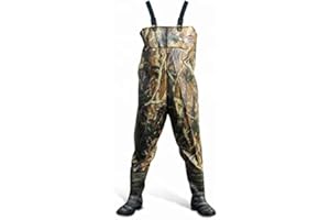 Janoon Men Waders Waterproof Camouflage Chest Waders Boot Foot Chest Wader Light Hunting Fly Fishing For Men With Boots Overalls for Fishing ® Crystals