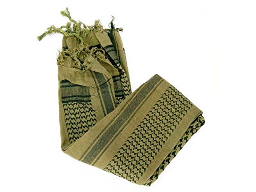 Mil-Tec Pañuelo Khaki / Negro