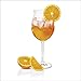 Produktbild Artland Qualitätsbilder I Wandtattoo Wandsticker Wandaufkleber 90 x 90 cm Ernährung Genuss Getränke Cocktail Foto Orange D1HD Aperol Spritz Weinglas Scheibe Orange
