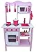 Produktbild Kinderküche Spielküche PINK ROSA aus Holz mit Zubehör