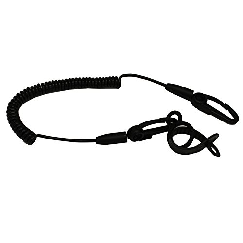 Scotty #130-BK Safety Leash with Flexcoil