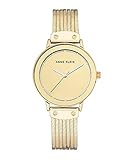 Anne Klein Damenuhr Analog Quarz mit Metallarmband AK/N3222GMGB in der Farbkombination Gold/Gold