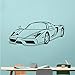Produktbild Ferrari Rennwagen Wandaufkleber Wandbild Für Kinderzimmer Sportwagen Vinyl Aufkleber Schlafzimmer Wohnzimmer Dekoration Kunst Poster 42x92cm