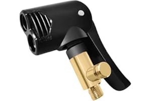 Woetwoat Adaptateur de Valve de Pneu de Voiture, Embout Gonfleur, Adaptateur de Valve de Voiture à Levier, Adaptateur de Valve de Pneu, Adaptateur de Valve de Pompe à air (1 pcs, Deflatable)