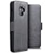Produktbild Terrapin, Kompatibel mit Samsung Galaxy A8 2018 Hülle, Premium ECHT Leder - Slim Fit - Flip Handyhülle Samsung Galaxy A8 2018 Tasche Schutzhülle - Grau