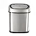 Produktbild ELL Ellie Trash Can - Deo-Automatik-Kontrollsensor, berührungslose Mülltonne, Edelstahl, Silber, Kapazität: 12L