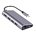 Price comparison product image Broxah 8-in-1 USB HUB Multifunction Type C Hub USB-C Hub Type-C 4K Video HD Gigabit RJ45 Adapter SD/TF Card Reader