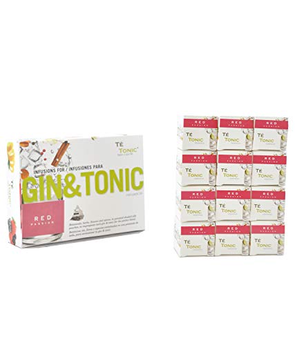Te Tonic Experience amante de Gin Pack 24 infusiones - 1 sabor de la pasión roja