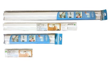 Klemmleiste Bonschiene Catch-Ball-System 80 cm Kunststoff weiß - 3