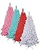 Produktbild künstlicher Weihnachtsbaum weiß, blau, rot, pink 120-210cm, Farbe:weiß;Größe:180cm