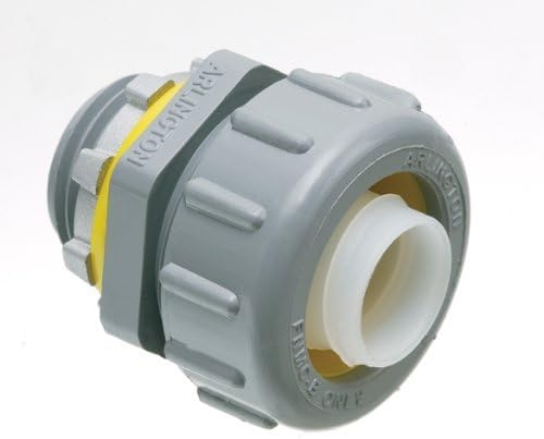 Arlington NMLT50-1 Straight Non-Metallic Liquid-Tight Connector, 1/2 Inch by Arlington Industries