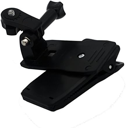 360 Degree Mount Hat Strap Backpack Clip Clamp for Gopro Hero 5, 4, Session, 3+, 3, 2, 1