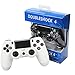Price comparison product image RQINW PS4 Gaming Controlle Wireless Bluetooth Gamepad, USB Charging, Vibration Feedback,Gaming Controller Applicable for PS4 (White)
