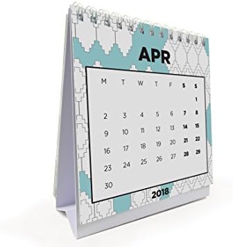 COLOUR 2017-2018 Academic Year Small Desk Calendar