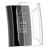 samLIKE Schutzhülle für Fitbit Charge 3 für Herren und Damen Schutz Hülle PC +　Harz Weich Stoßfest Anti-Kratz Zübehor Kompatibel mit Fitbit Charge 3, 6 Farben (Transparent)