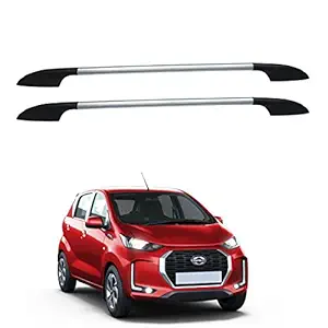 SHOPONE CAR ROOF RAIL FOR DATSUN REDI-GO SILVER