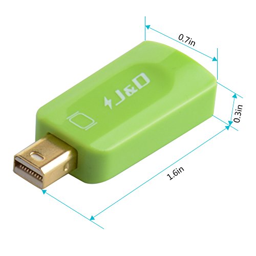 Mini DP auf HDMI, J&D Goldbeschichteter Mini Displayport (Thunderbolt) auf HDMI Kabel Adapter - 4