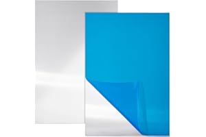 BENECREAT 2 placas de aluminio de 20 x 30 cm, rectangulares y resistentes, con película protectora, para decoración, embalaje, construcción, 1,5 mm de grosor