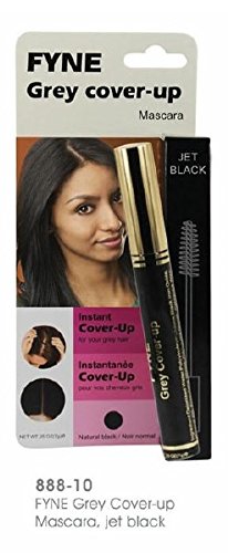 FYNE Cover-Up Mascaras for Men & Women Instant Grey Hair Touch-ups (Jet Black (888-10))