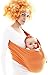 Wallaboo Baby sling Connection, Easy Adjustable and Ergonomic, Newborn 8lbs to 33lbs, Orange