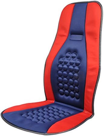 Massage Seat Cushion Universal Fit Magnets Car Seat Cover Round Bump Design Therapy Function 1 pcs 4 Colours Combinations to Choose (RED&amp;BLUE)