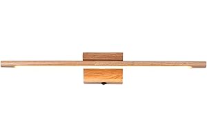 HKLY Lámpara para Espejo LED Madera, Aplique de Pared Espejo Baño, Interior 60CM Luz Baño, Lámpara de Pared Espejo Iluminación para Maquillaje 10W, No-regulable IP44,White light
