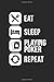Produktbild EAT SLEEP PLAYING POKER REPEAT: NOTEBOOK Poker Notizbuch Journal 6x9 lined