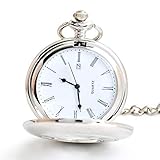 Taschenuhr Hohl Klassisch Quarz-Taschenuhr Überzug Mit Kalender Freizeit Geschenk Quarzuhr