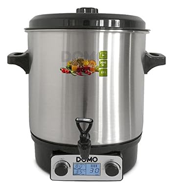 Domo Stérilisateur/Autocuiseur professionnel avec robinet de vidange 27 litres, 2000 W, écran numérique; DO42325PC