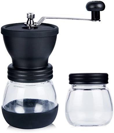 ceramics stainless steel European style black/Red Manual Coffee Grinder-A