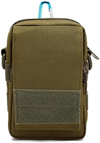 VINILO Military Tactical Camouflage Nylon Shoulder Bag Army Waterproof Waist Bag Outdoors Sport Travel Crossbody School Bag (Army Green)