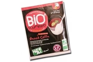 NAT-ALI Bio Gourmandises - Préparation en poudre pour Panna cotta - 6x100ml