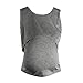 Malloom® Pregnant Maternity Clothes Nursing Tops Breastfeeding Vest T-Shirt (Grey)