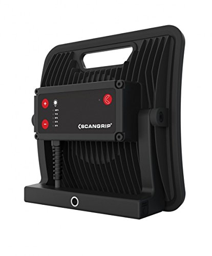 Scangrip LED-Arbeitsleuchte Nova 5 K mit der 42 W COB Technologie und einem 5 m Kabel, gebaut nach Schutzart, 1 Stück, dunkelgrau/schwarz, 03.5442 - 5